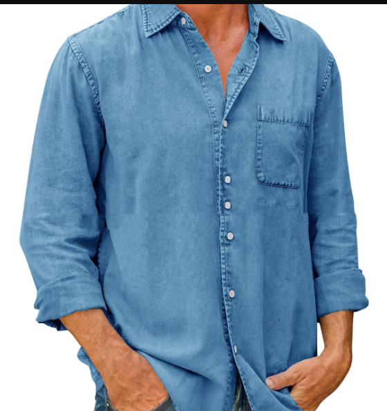 Alexander – chemise en jean à manches longues pour homme