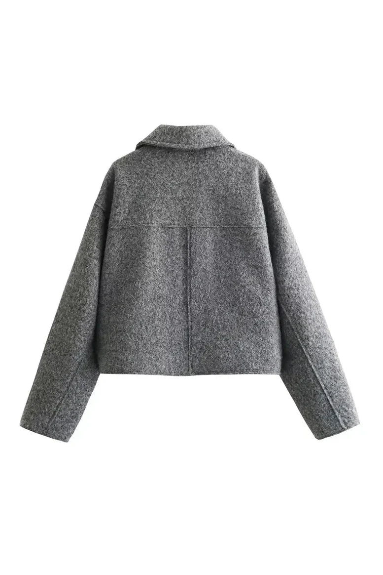 Kurze Jacke - GRAU