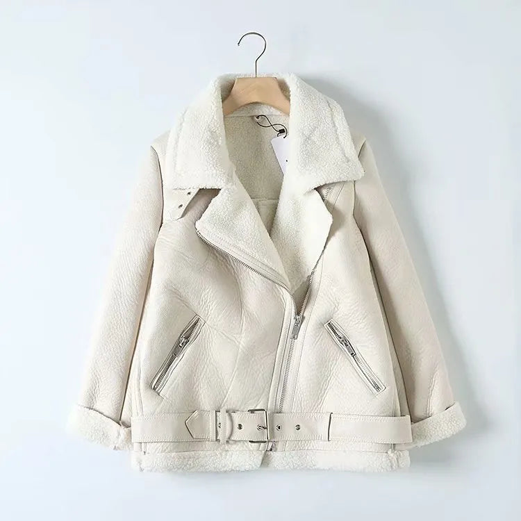 Xela - Veste en cuir vintage pour femme