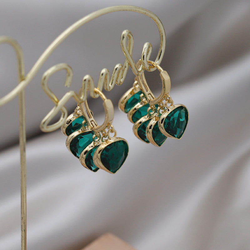 Micara - Emerald Glitz - boucles d'oreilles