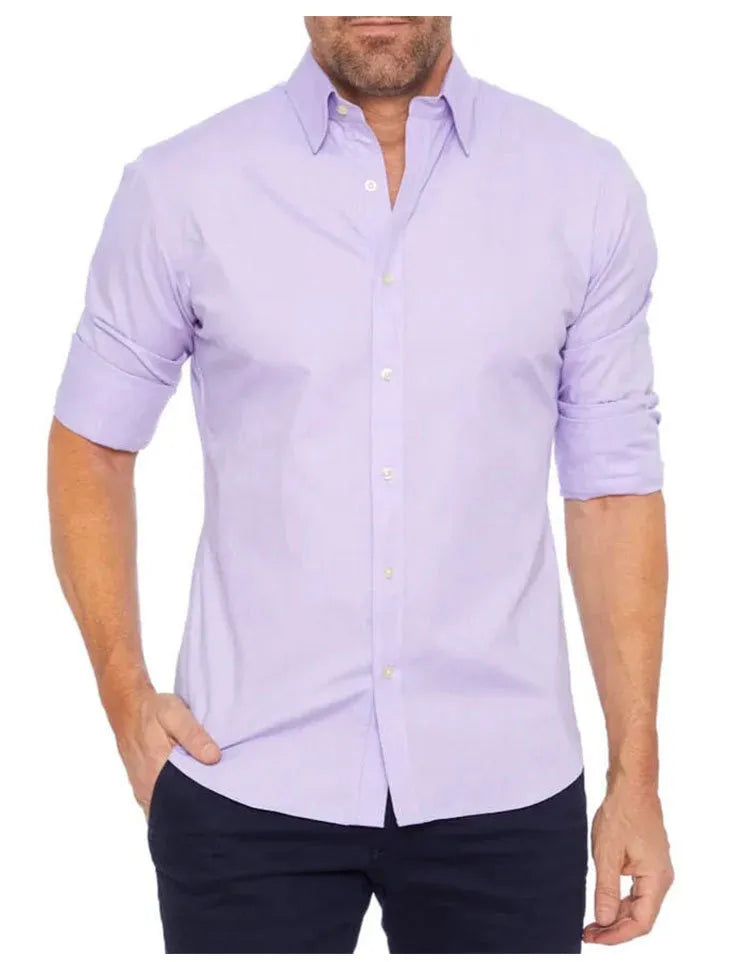 Brody - chemise infroissable avec fermeture éclair dissimulée