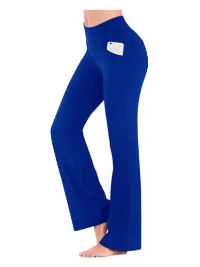 Améthyste - Pantalon évasé extensible - Taille haute