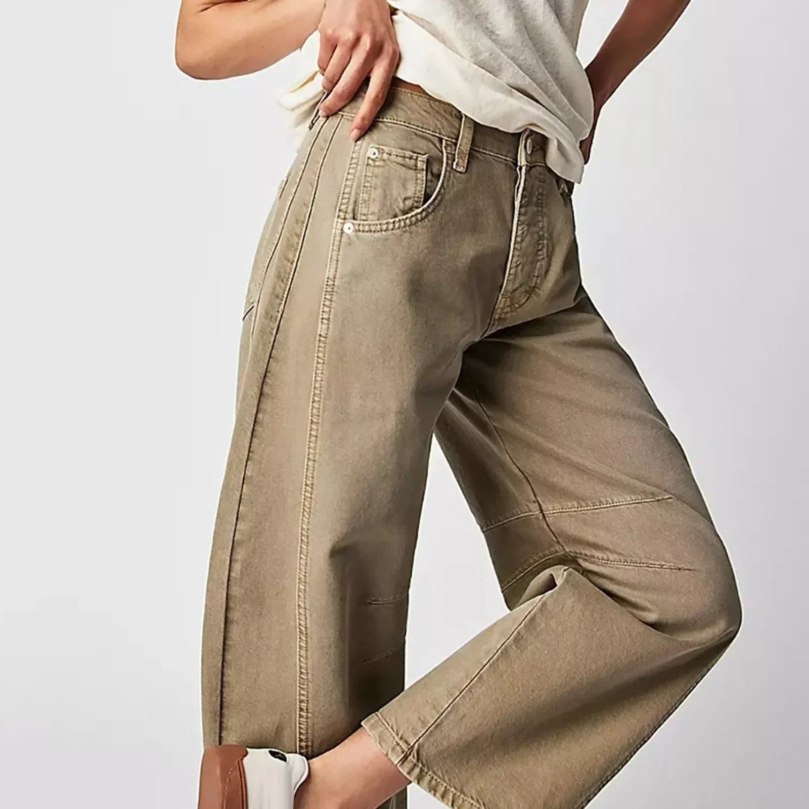Édeltaud | Pantalons décontractés pour femmes | Jambe large