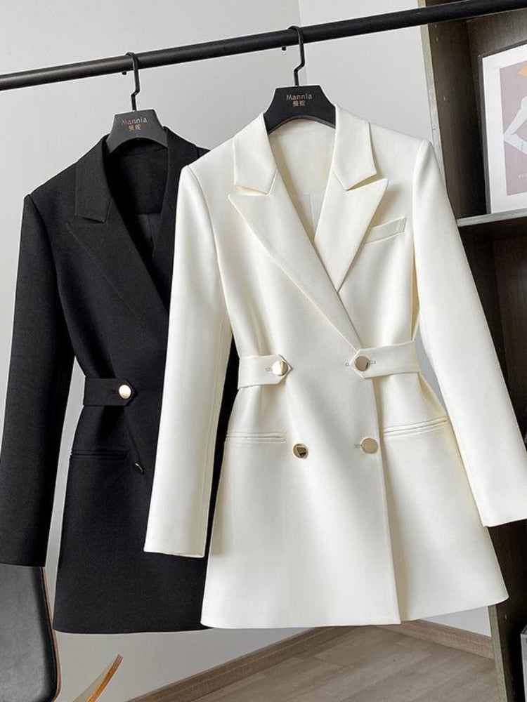Blazer-Jacke | Stilvoller Damenblazer mit Gürtel für den perfekten Look