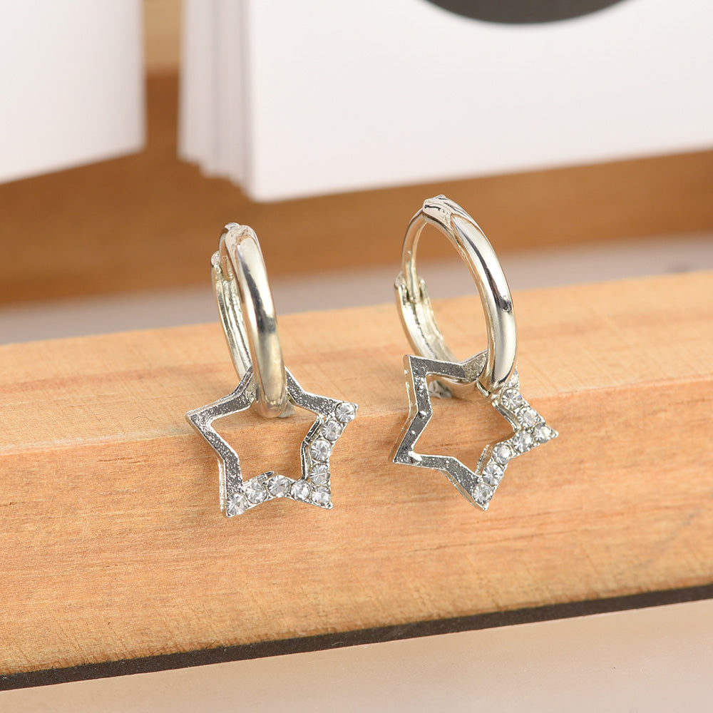 Micara - Créoles étoilées - boucles d'oreilles
