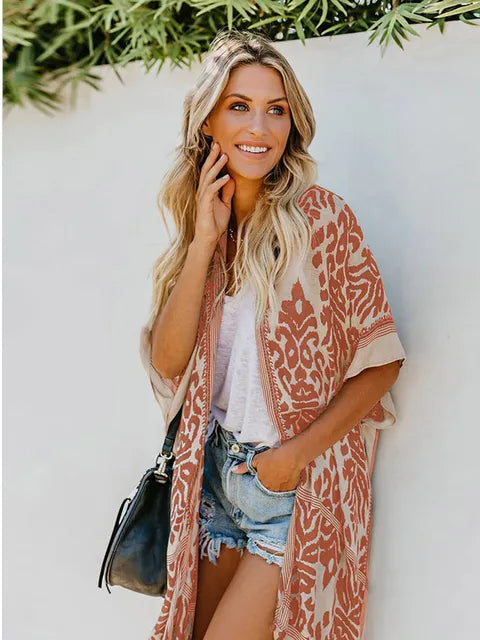 Chic Sommer Cover Up Frauen Strand Kleid Tunika Lange Bikinis