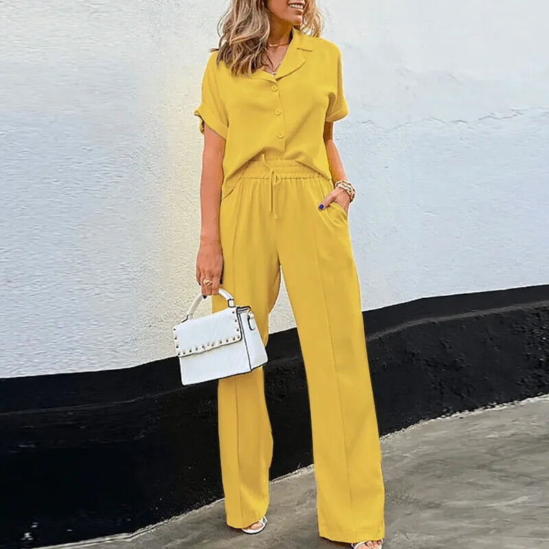 Gabriele | Stylische Kordelzug-Hose mit Oberteil