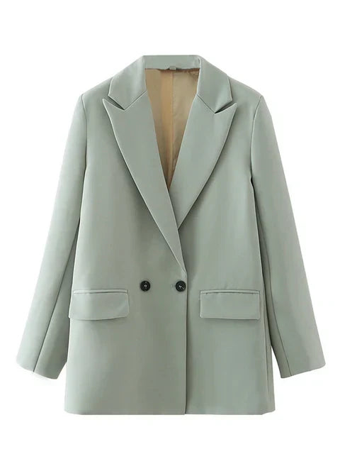 Damen Doppelreihiger Blazer für lässige und Bürokleidung