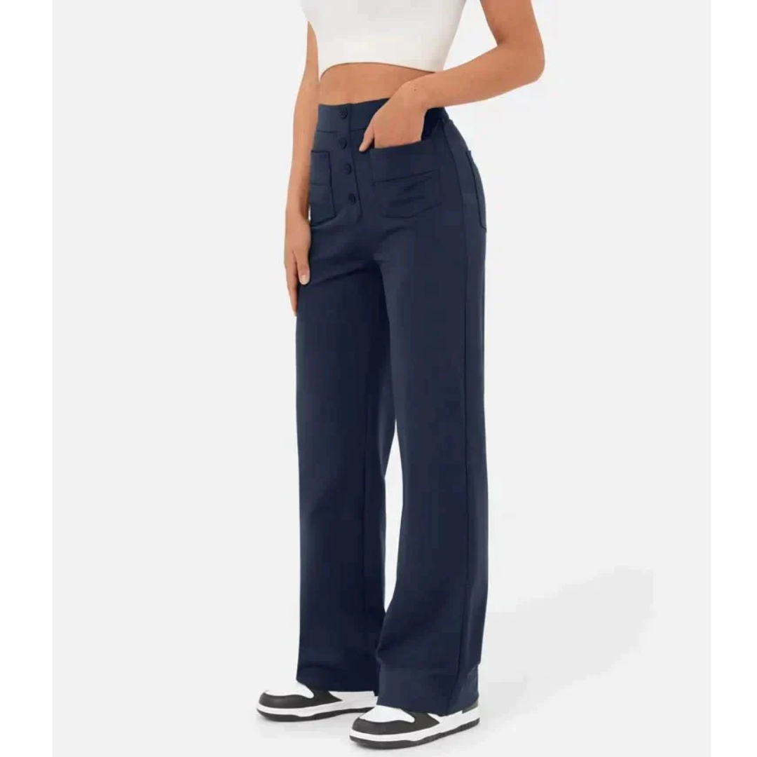 Isabelle | Pantalon taille haute pour femme | Confortable