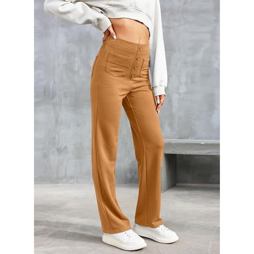 Isabelle | Pantalon taille haute pour femme | Confortable
