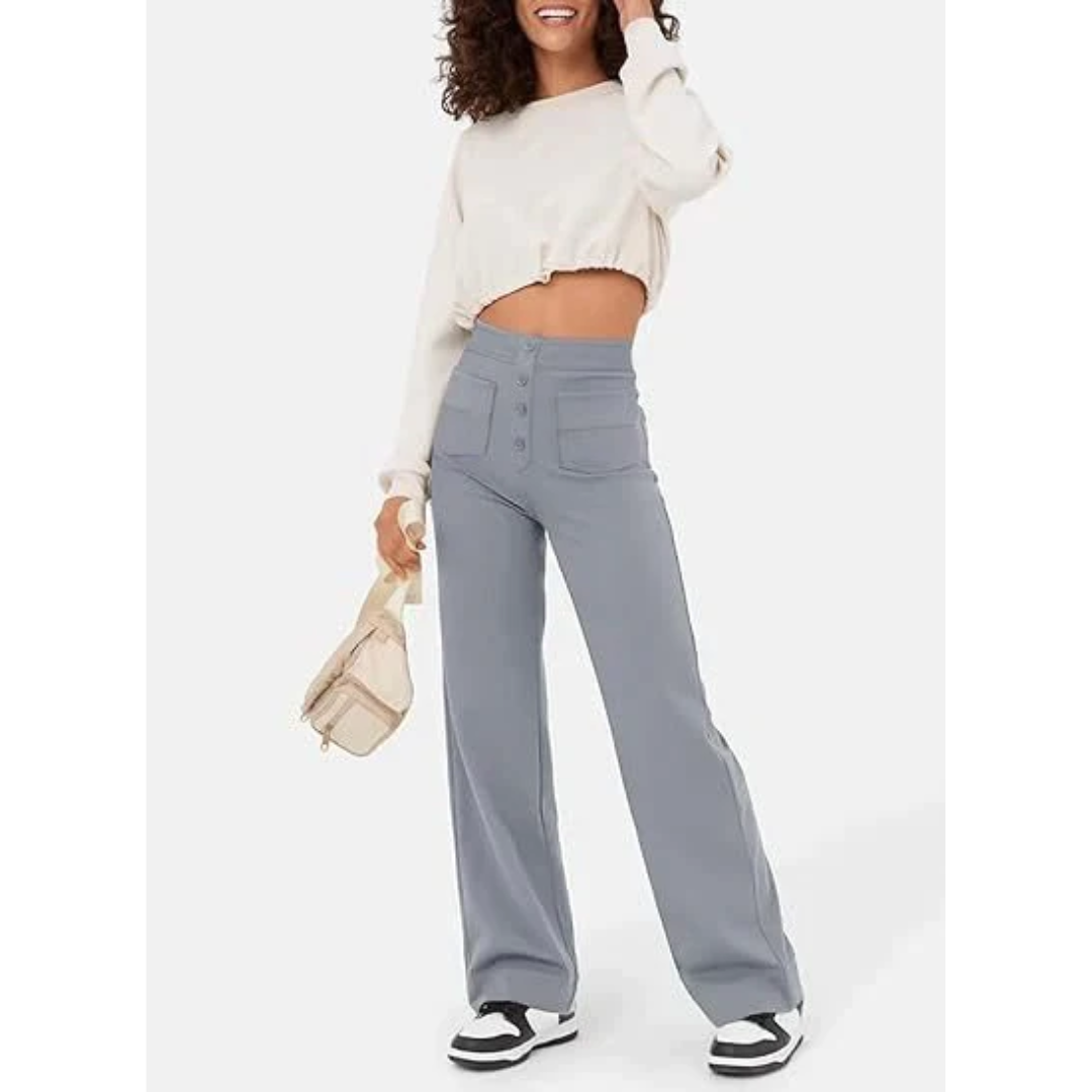 Isabelle | Pantalon taille haute pour femme | Confortable