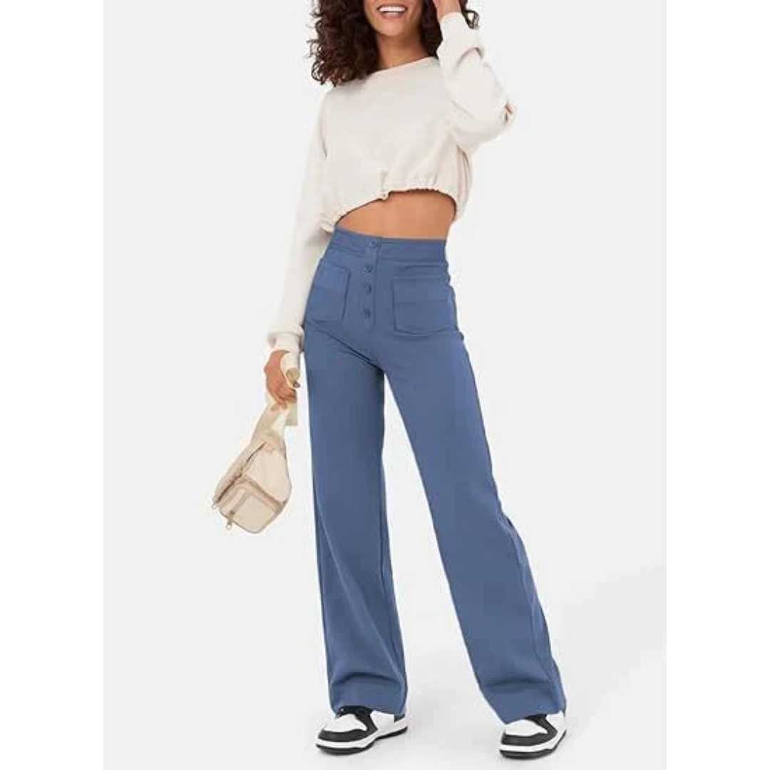 Isabelle | Pantalon taille haute pour femme | Confortable