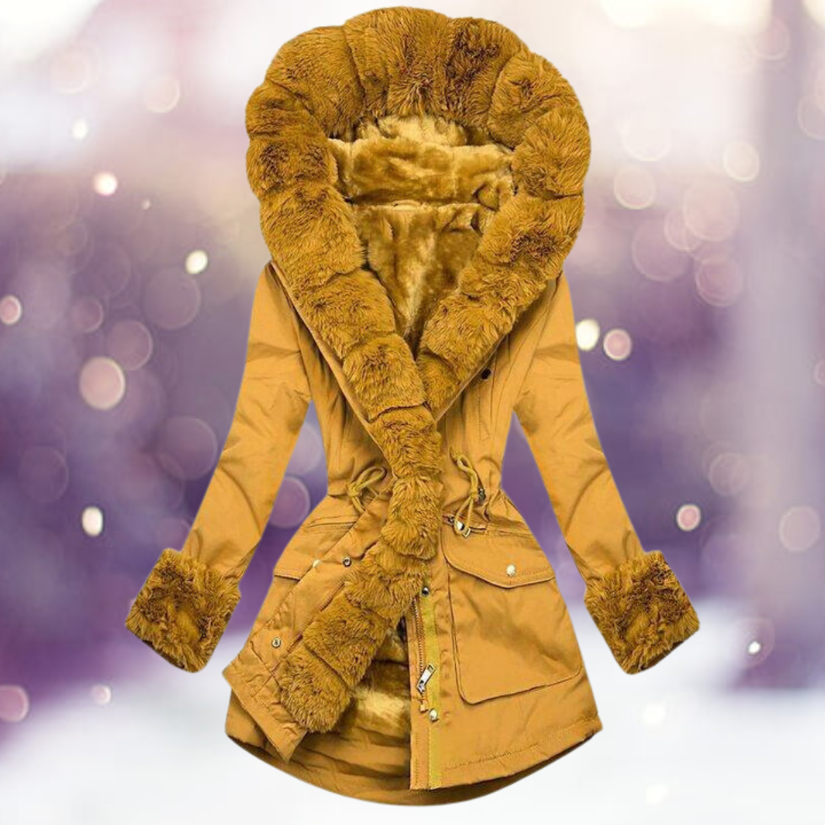 VESTE CHAUDE ET MODE AVEC DOUBLURE EN PELUCHE CONFORTABLE