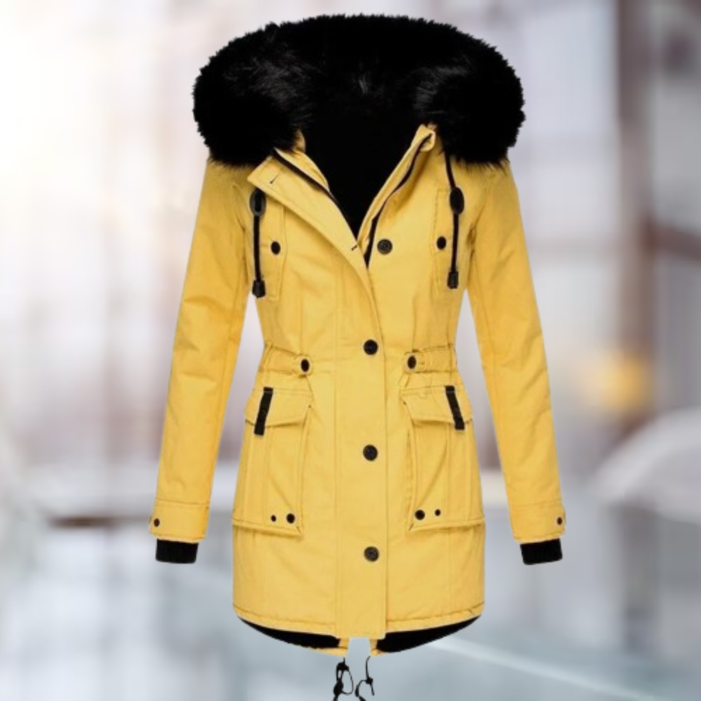 Anderson | Manteau élégant à col en coton et laine