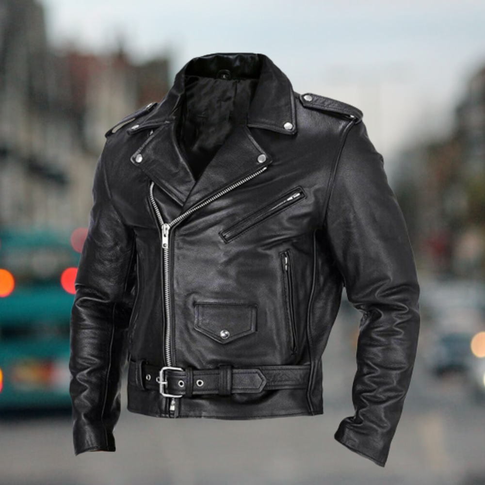 Veste en cuir cool pour homme