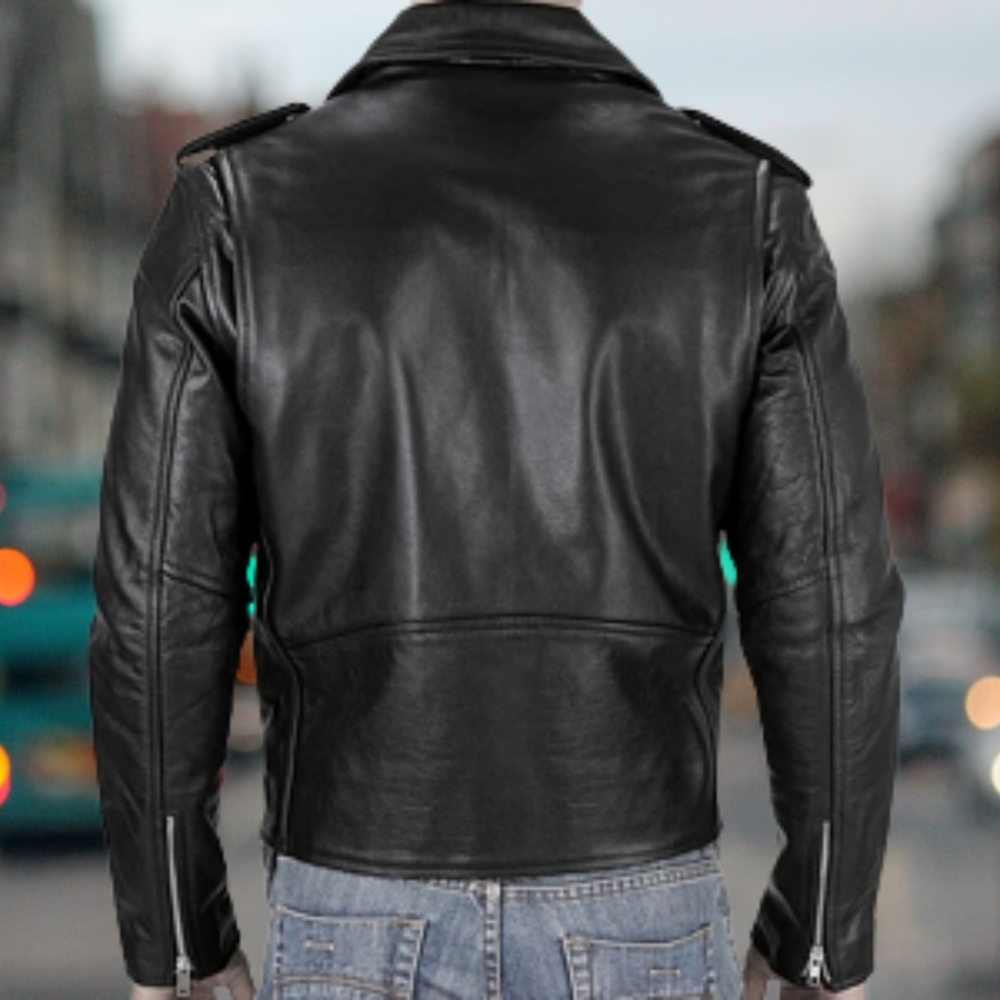 Veste en cuir cool pour homme
