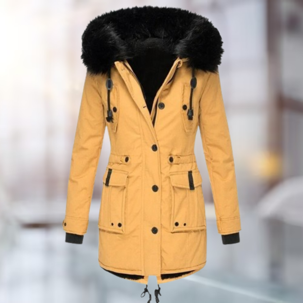 Anderson | Manteau élégant à col en coton et laine