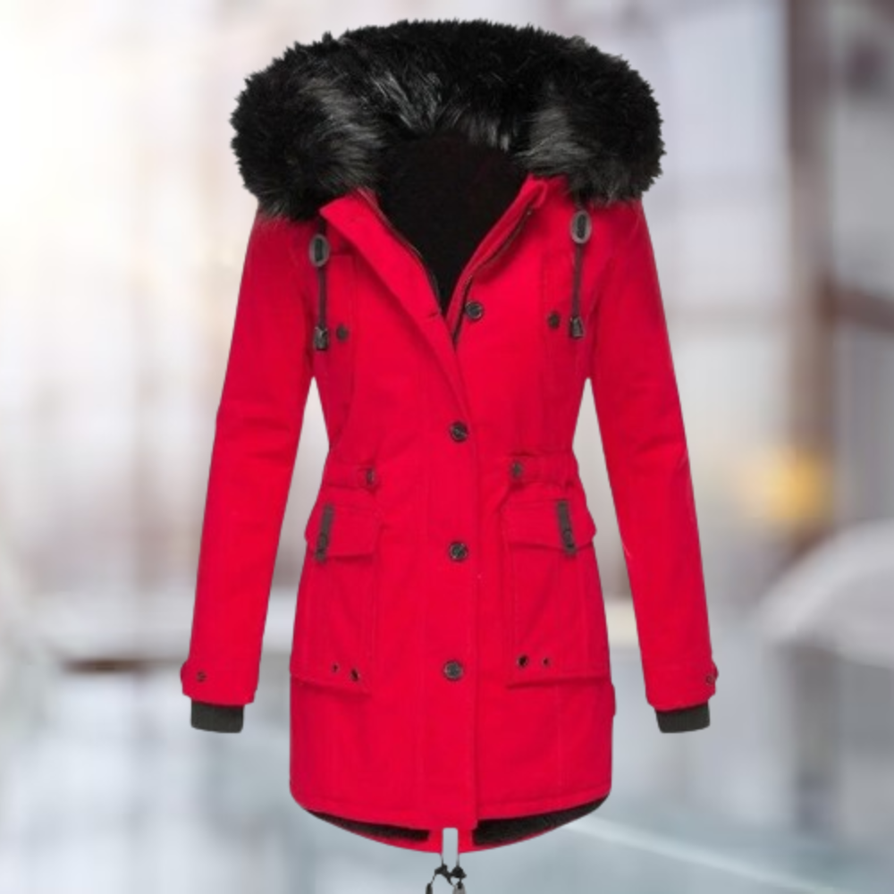 Anderson | Manteau élégant à col en coton et laine