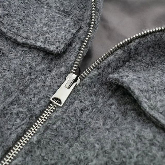 Adeline | Veste en laine à la mode avec fermeture éclair