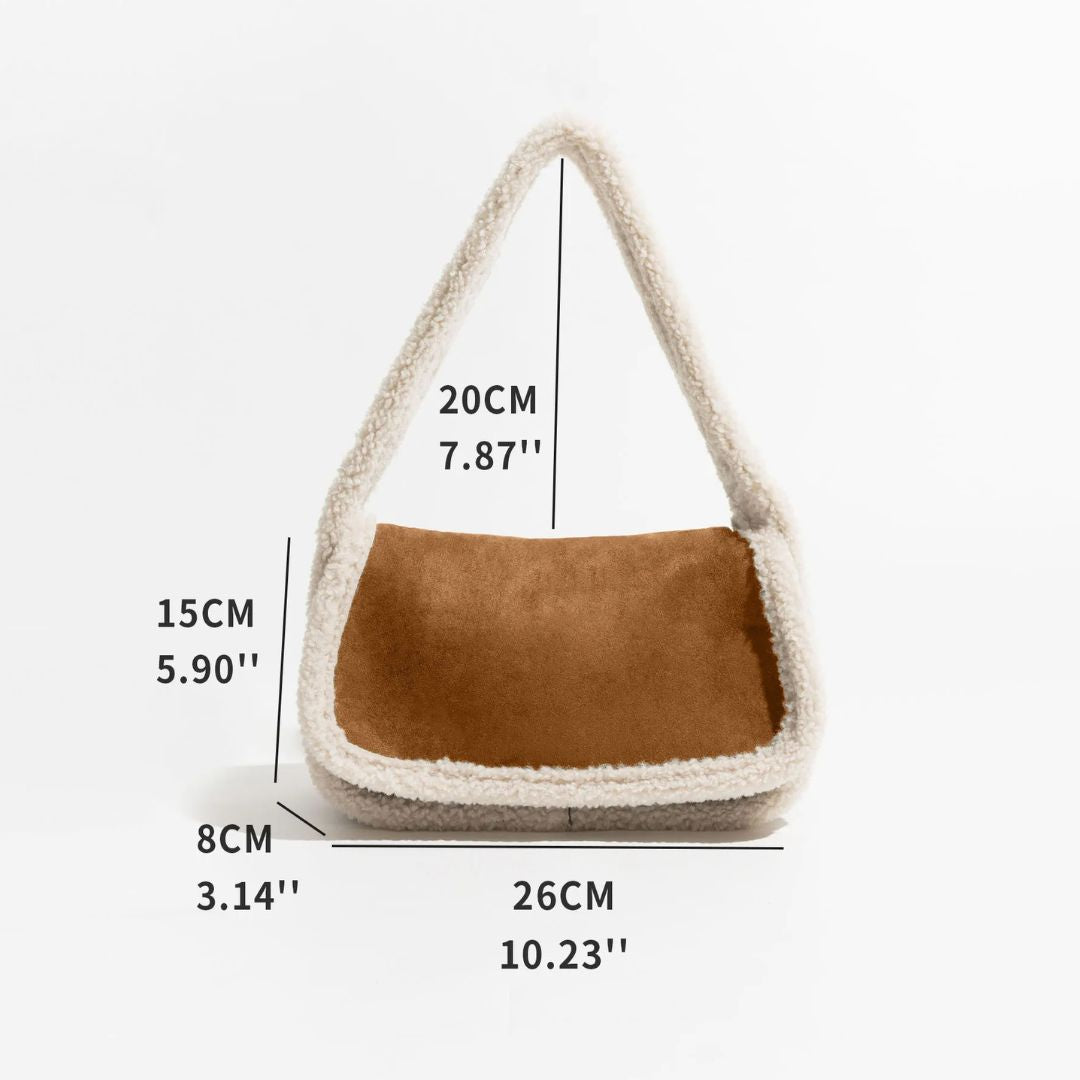 Kunstfell-Handtasche