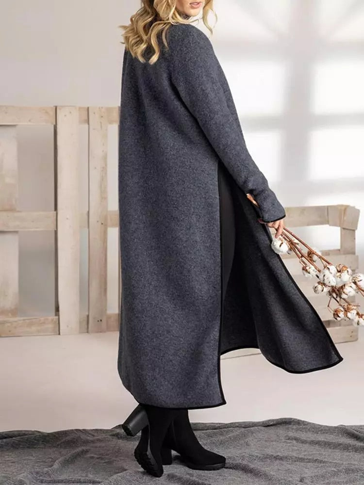 Marit | Langes geteiltes Midikleid in lockerer Form