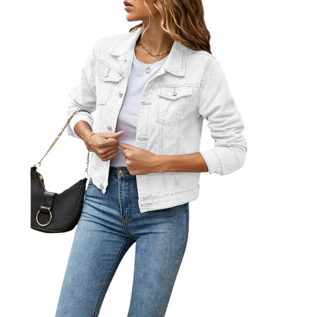 Alia - Veste décontractée effet denim pour femme
