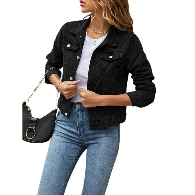 Alia - Veste décontractée effet denim pour femme