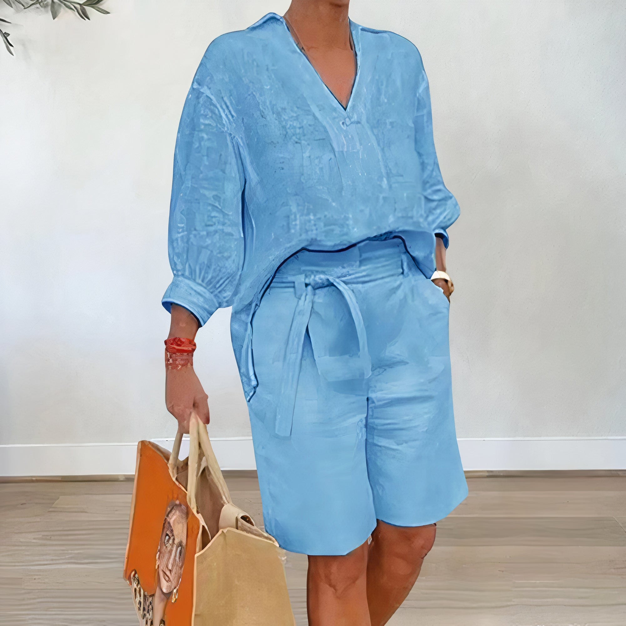 Danice - Ensemble short et chemisier