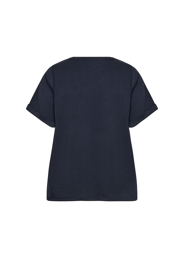 Bellachicha mit Aufdruck in Dunkelblau Plus Size