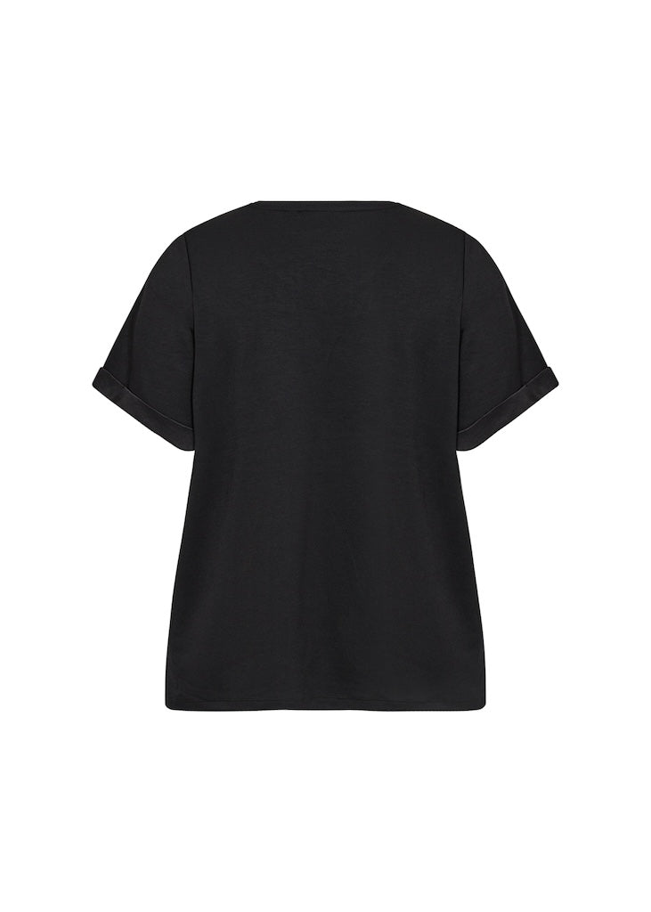 Bellachicha mit Aufdruck in Schwarz Plus Size