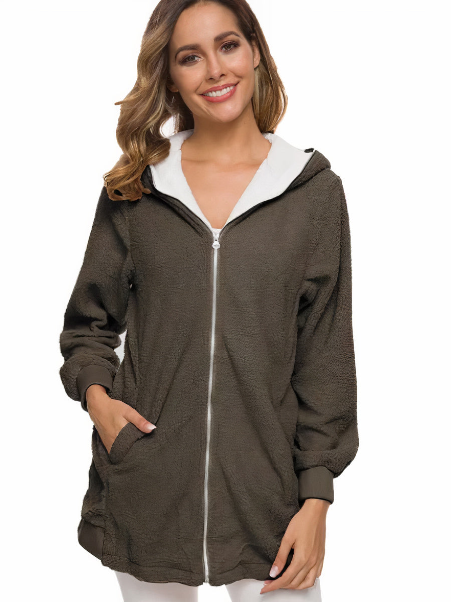 Manteau d'hiver à capuche pour femme - Wilda