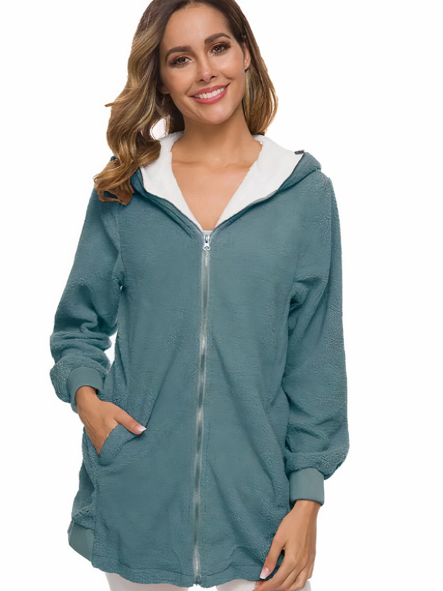 Manteau d'hiver à capuche pour femme - Wilda