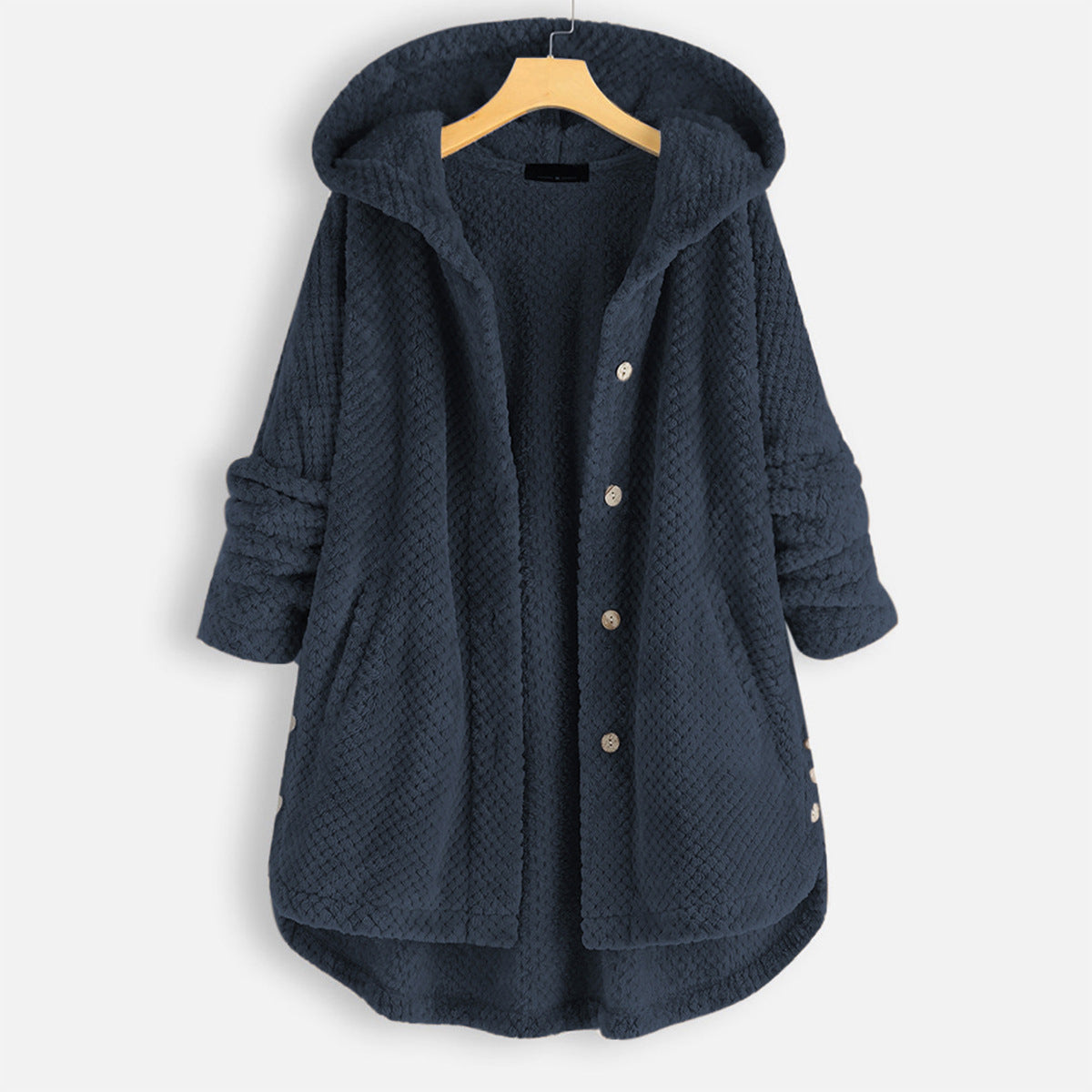 Veste polaire réversible à capuche pour l'hiver