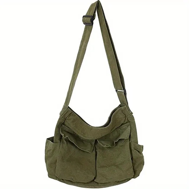 Bellachicha – Damen-Umhängetasche im Vintage-Stil aus Canvas