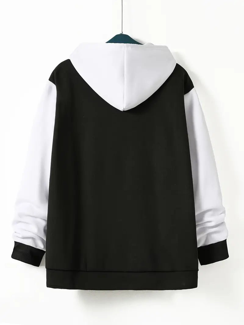 Charles – Sweat à capuche contrasté pour homme