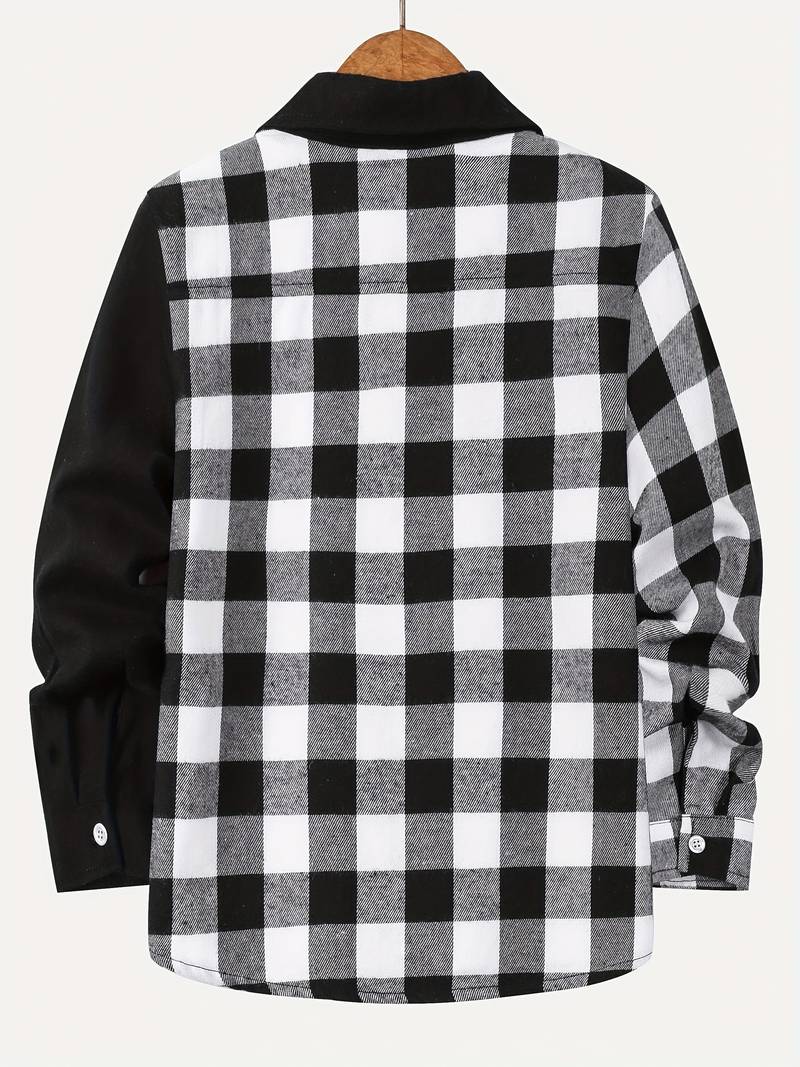 William – chemise à carreaux color block pour homme