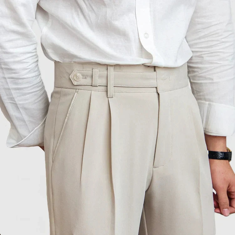 Oscar - pantalon de costume droit taille haute