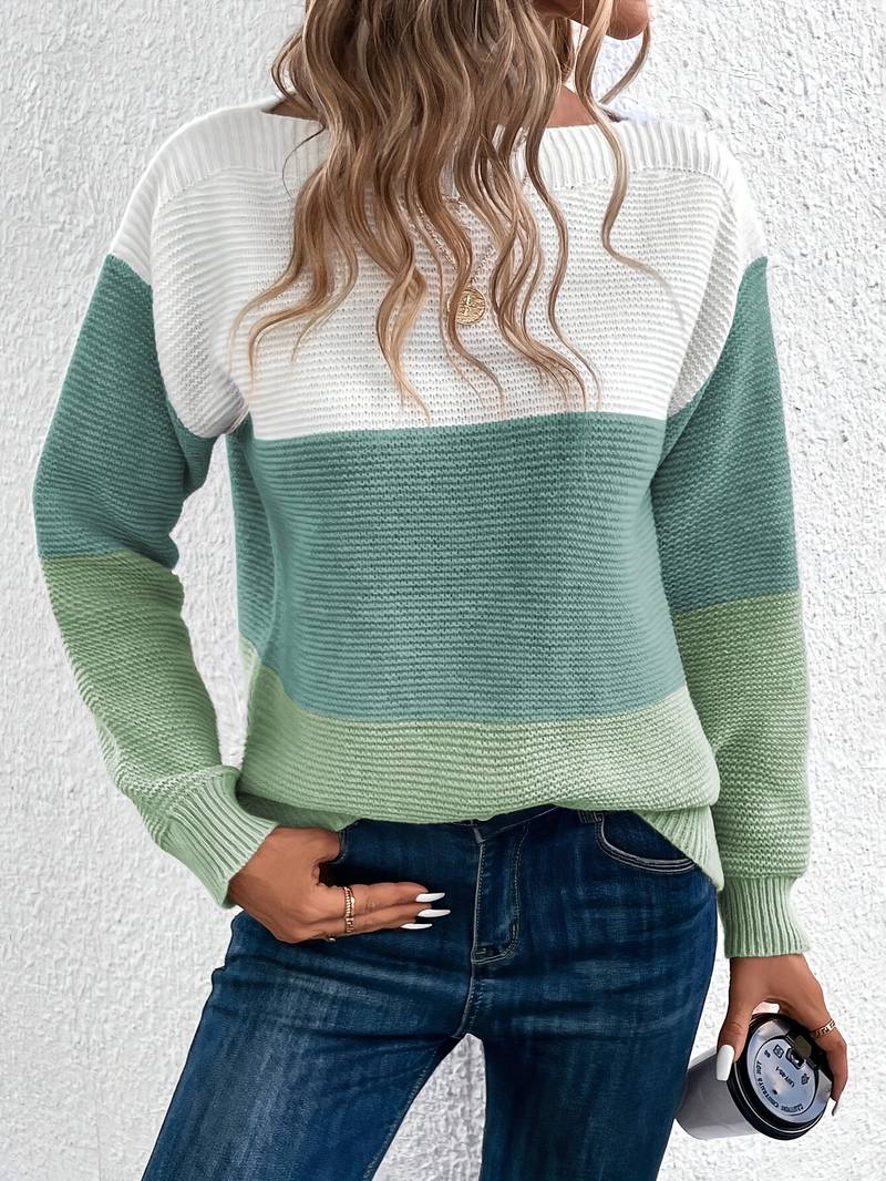 Lyra – pull col rond élégant