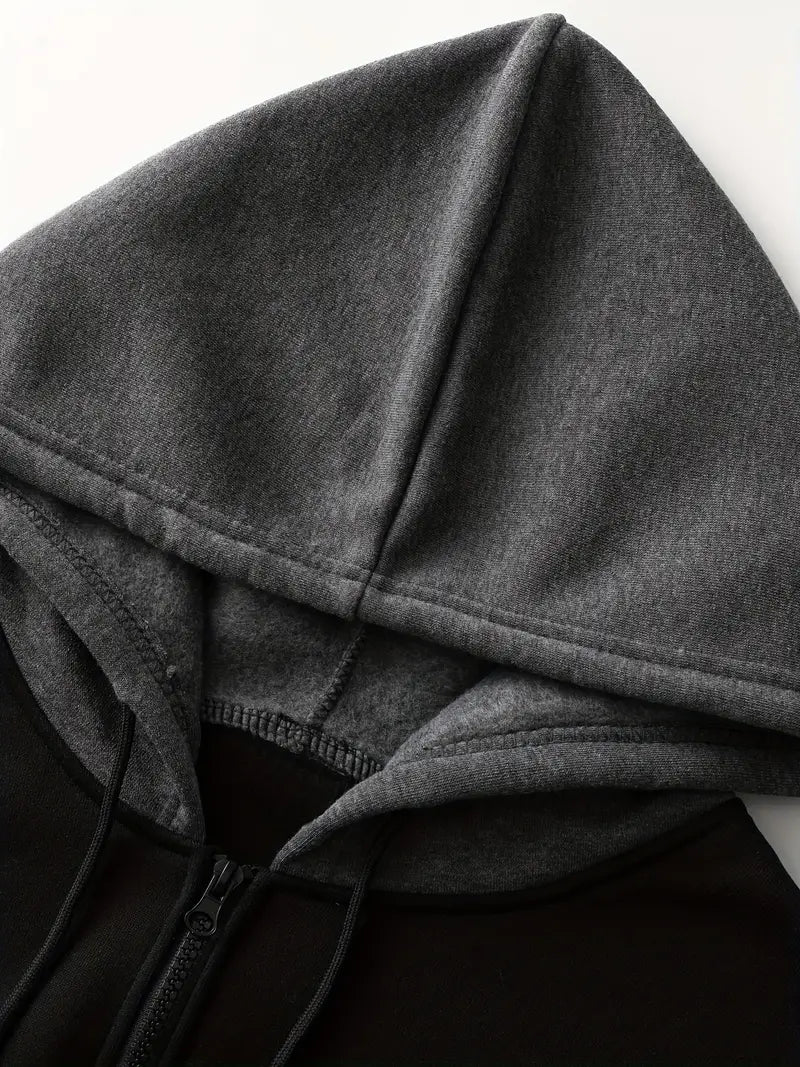 Charles – Sweat à capuche contrasté pour homme