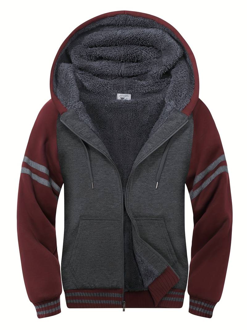 Jason – flauschige jacke mit kapuze