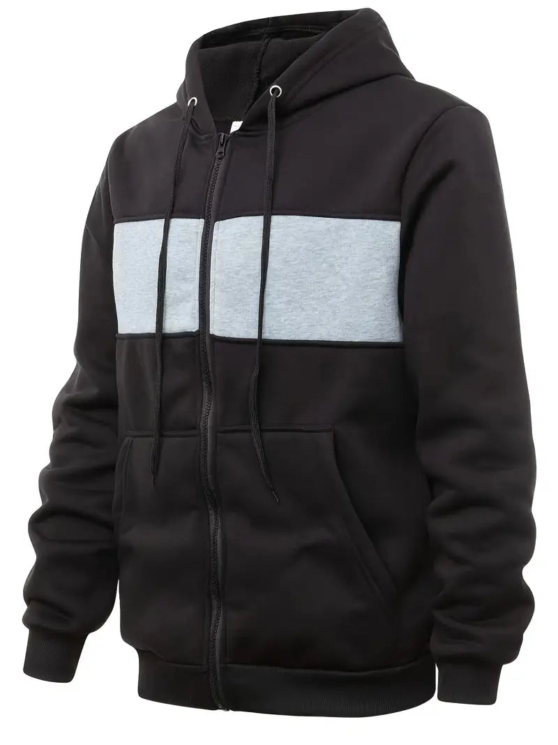 Finnegan – sweat à capuche zippé à blocs de couleurs