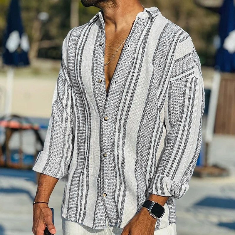 John – chemise décontractée en lin pour homme