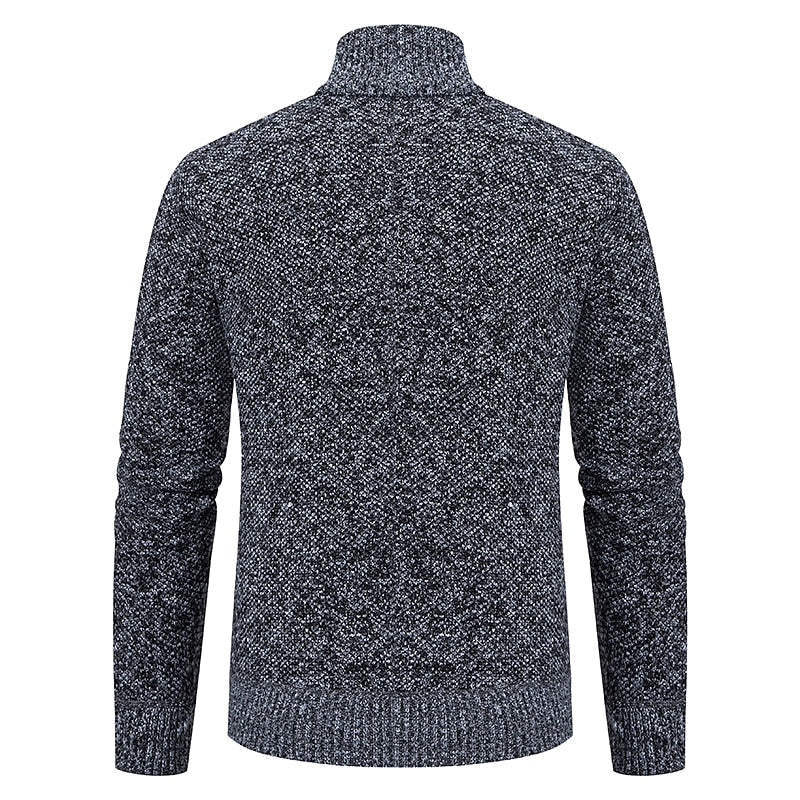 RALPH POLO - Stylischer Zipper-Strickpullover für Herren (italienisches Design)