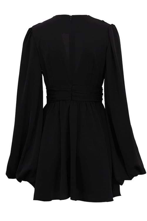 Amelia Minikleid mit tiefem V-Ausschnitt