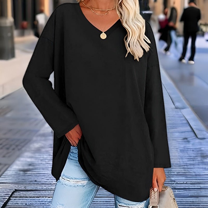 Bellachicha - Dein Trendiges Langarmshirt mit V-Ausschnitt für Komfort