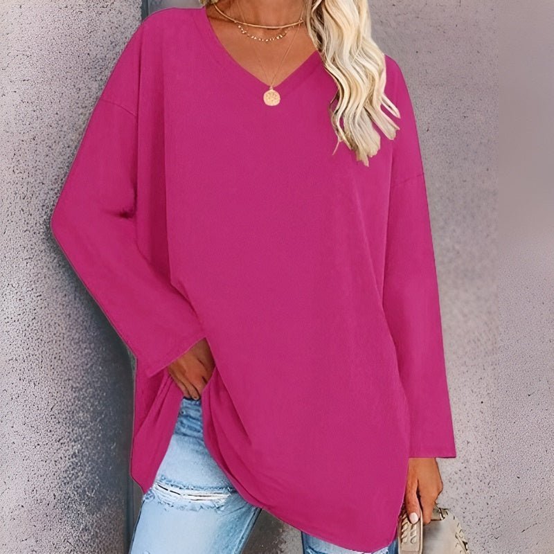 Bellachicha - Dein Trendiges Langarmshirt mit V-Ausschnitt für Komfort