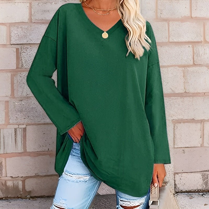 Bellachicha - Dein Trendiges Langarmshirt mit V-Ausschnitt für Komfort