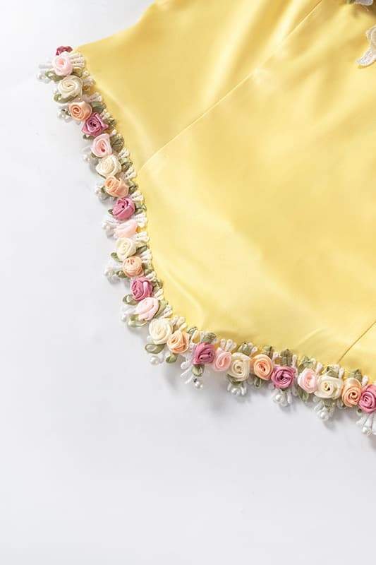 Bustier avec bordure en perles « Anita »