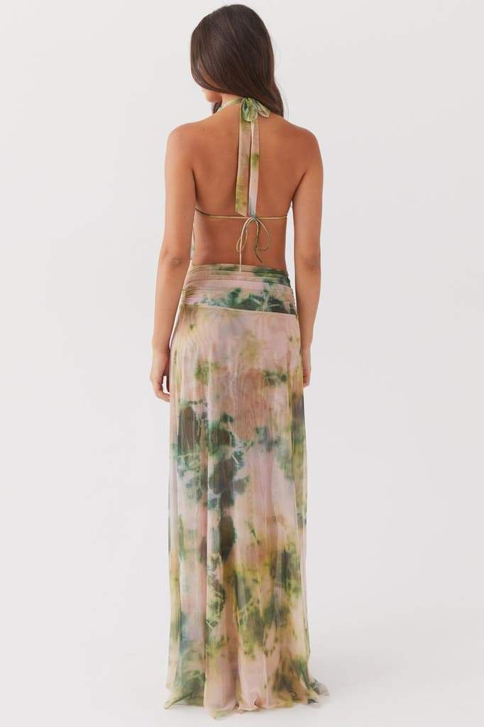 Bedrucktes Neckholder-Maxikleid „Antonia“