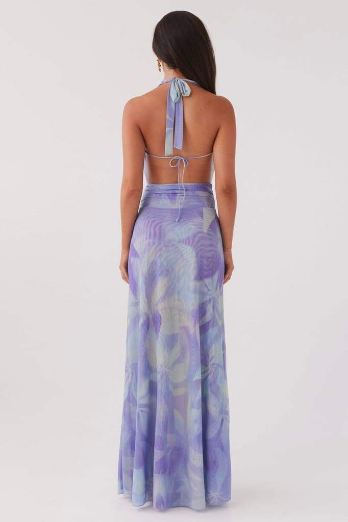 Bedrucktes Neckholder-Maxikleid „Antonia“
